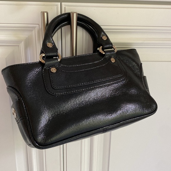 Celine Mini Hobo in black (shimmer) Top Handle Slouchy Y2K Luxury - Picture 3 of 16